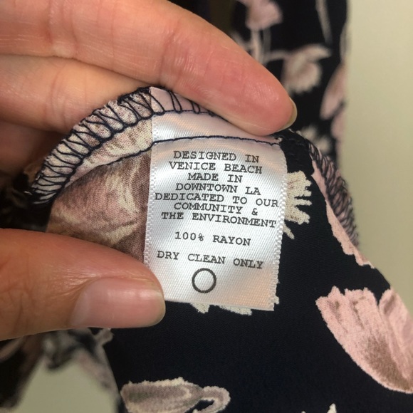 Flynn Skye London Floral Mini Dress in Navy Poppy - Picture 7 of 7